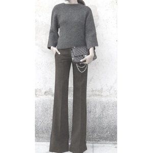 BCBGMAXAZRIA Wool Dress Pants Brown Size 12